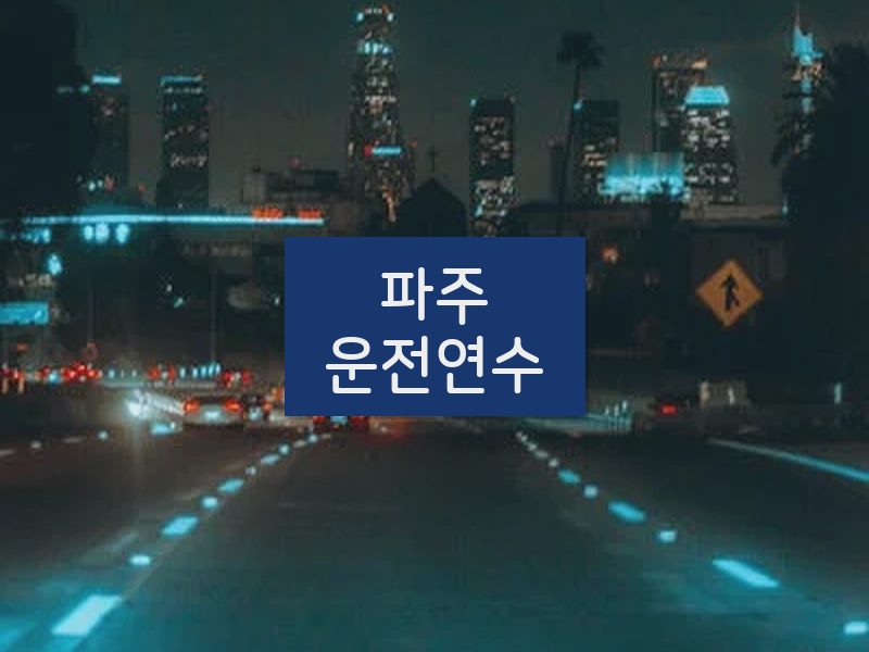 파주운전연수 후기