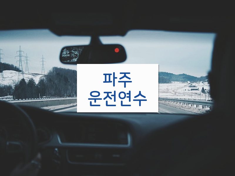 파주운전연수 후기