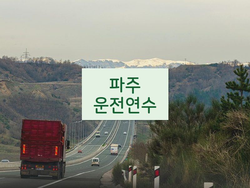 파주운전연수 후기