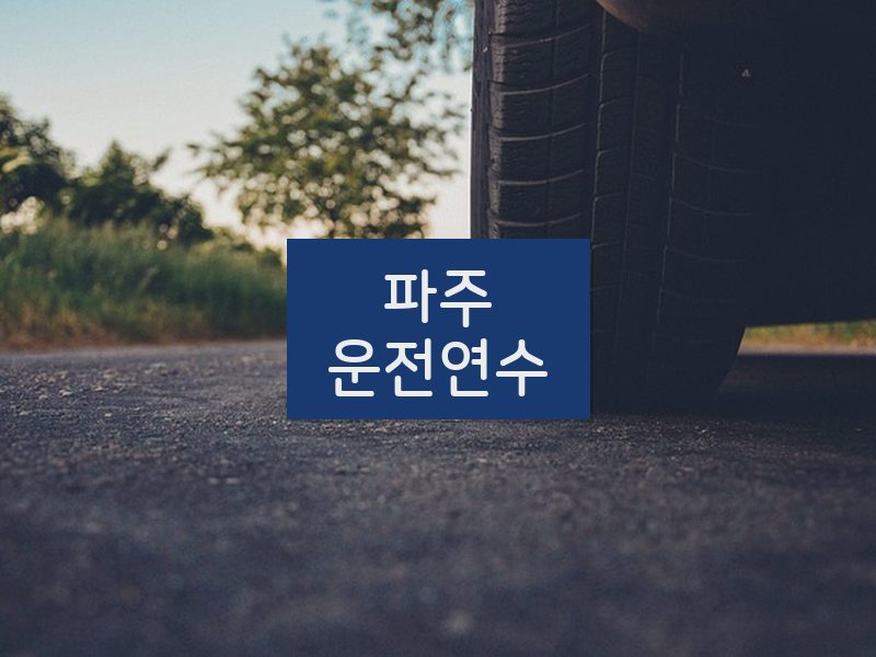 파주운전연수 후기