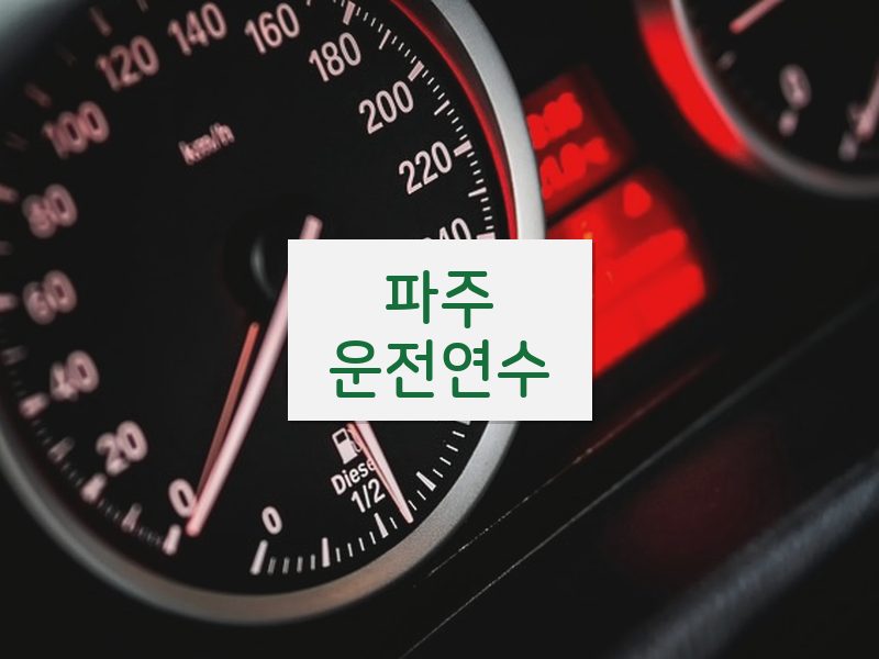 파주운전연수 후기
