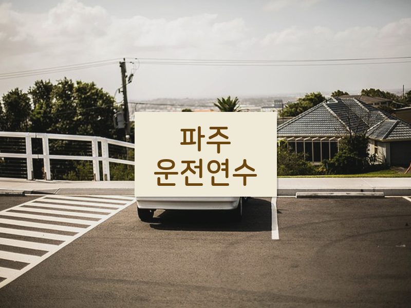 파주운전연수 후기