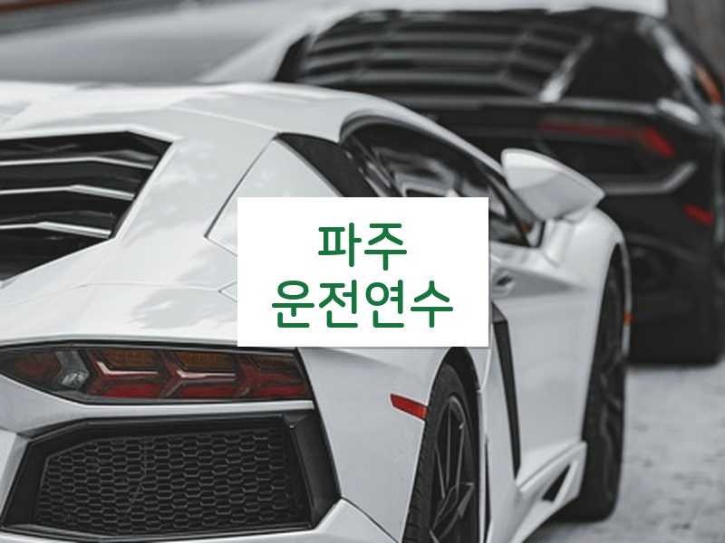 파주운전연수 후기