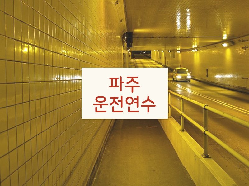 파주운전연수 후기