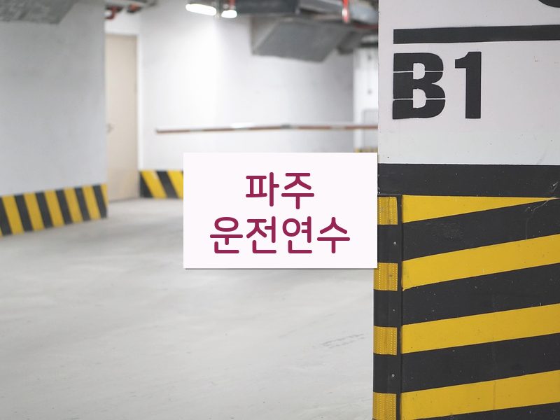 파주운전연수 후기