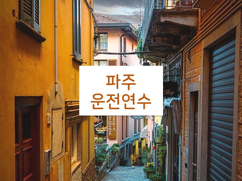파주운전연수 후기