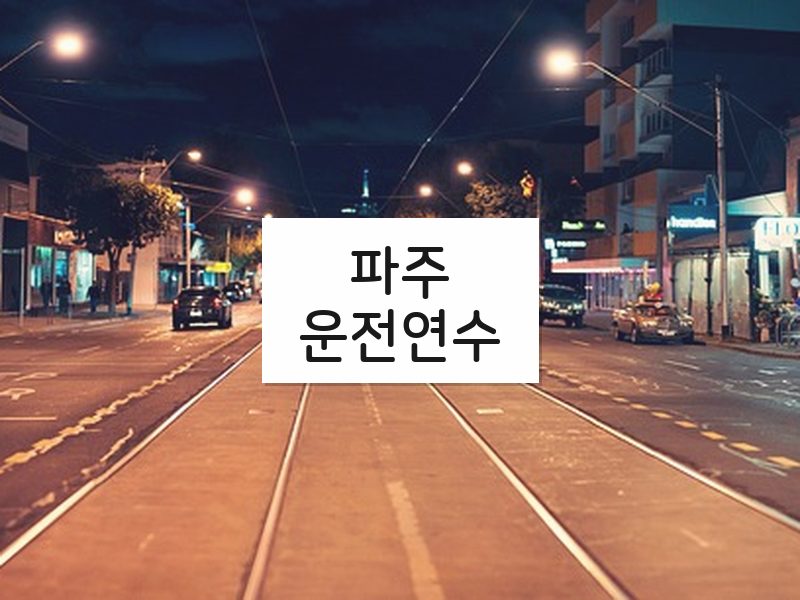 파주운전연수 후기