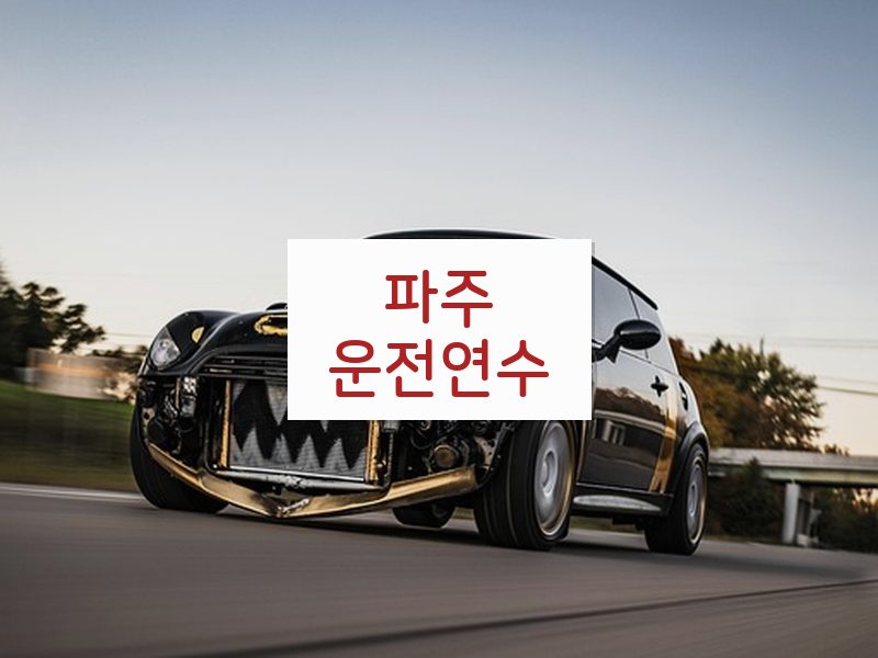 파주운전연수 후기