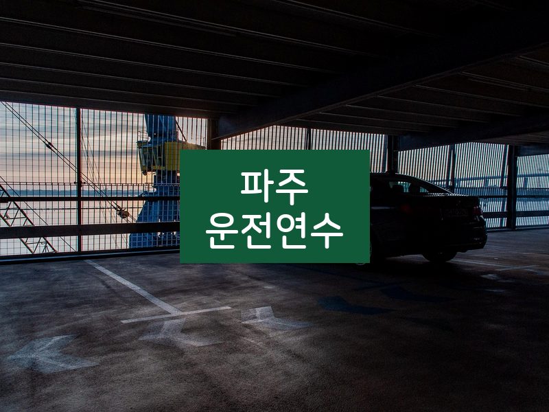 파주운전연수 후기