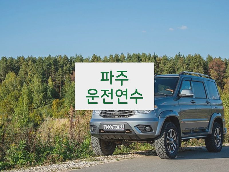 파주운전연수 후기