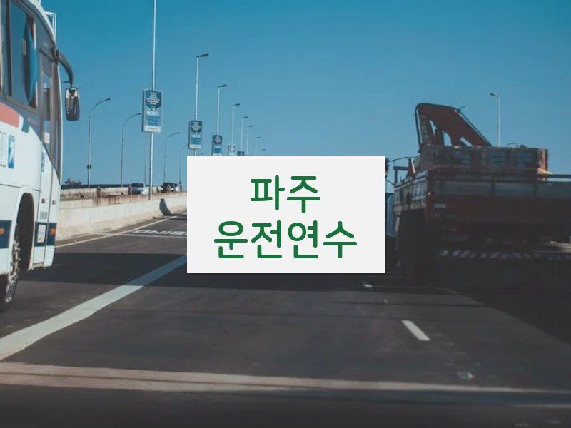 파주운전연수 후기