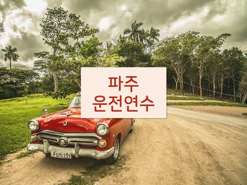 파주운전연수 후기