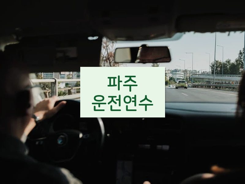 파주운전연수 후기