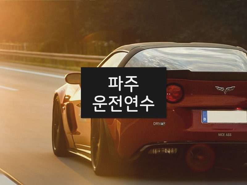 파주운전연수 후기