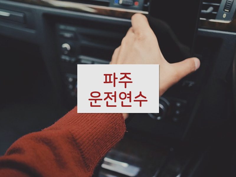 파주운전연수 후기
