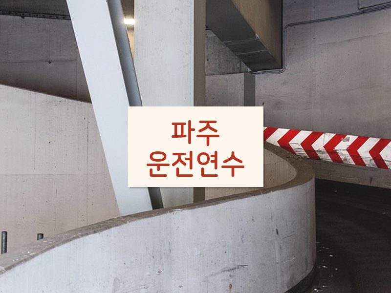 파주운전연수 후기