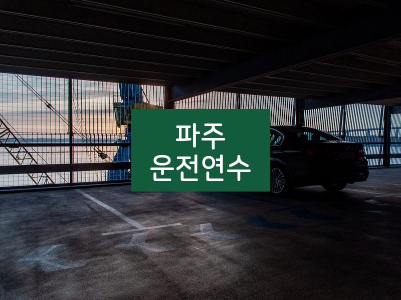 파주운전연수 후기