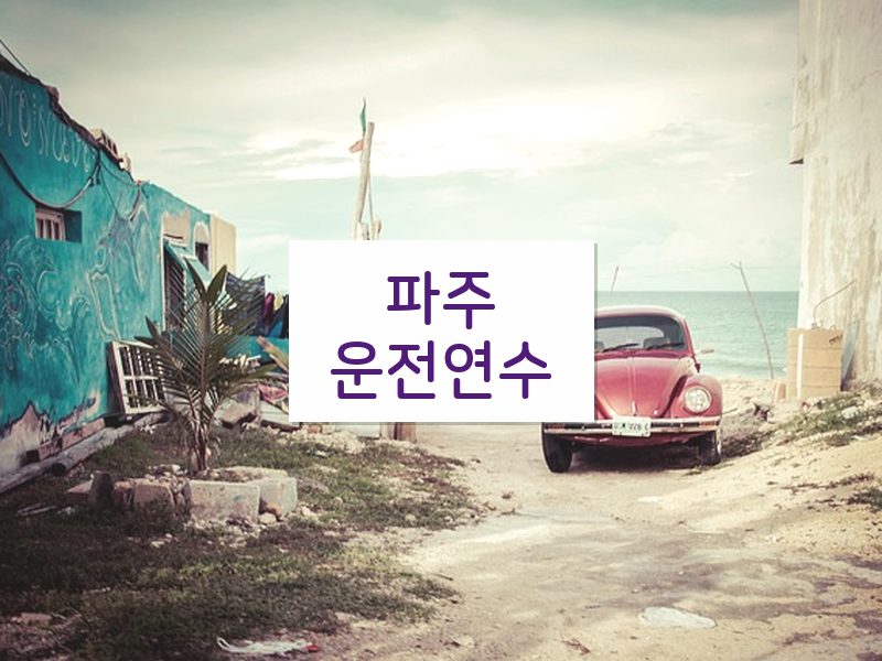파주운전연수 후기