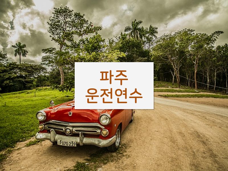 파주운전연수 후기