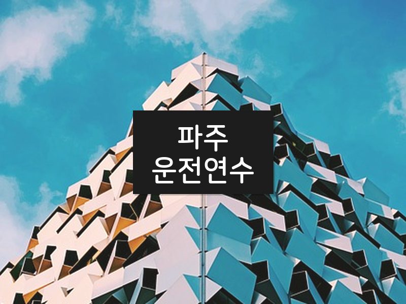 파주운전연수 후기