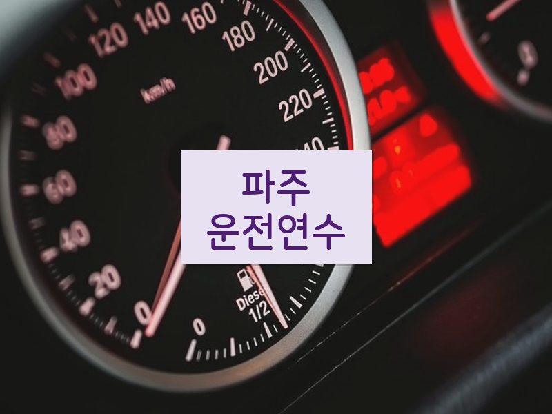 파주운전연수 후기