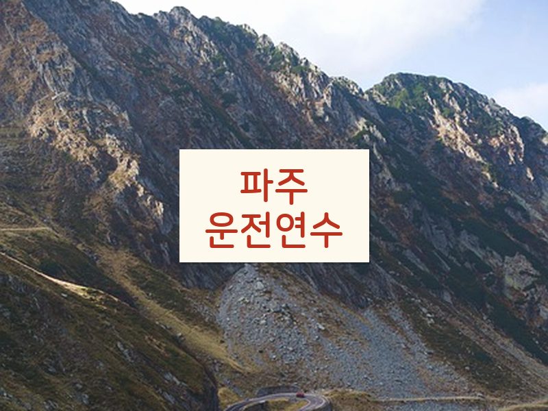 파주운전연수 후기