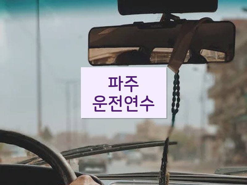 파주운전연수 후기