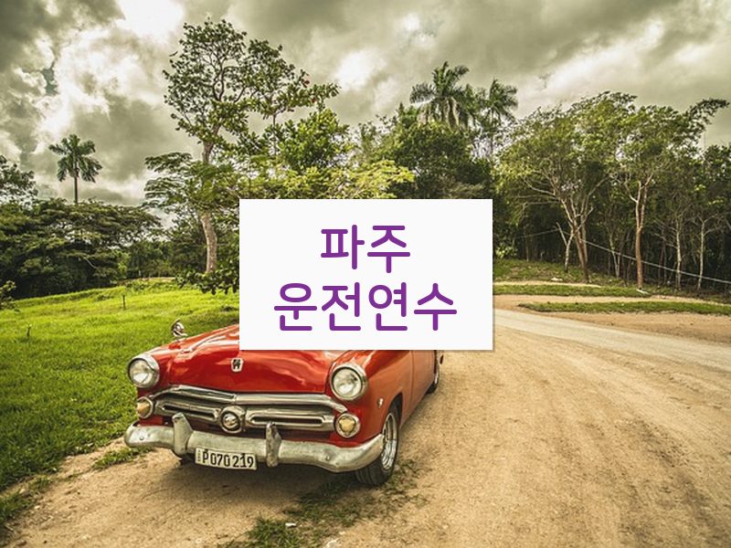 파주운전연수 후기