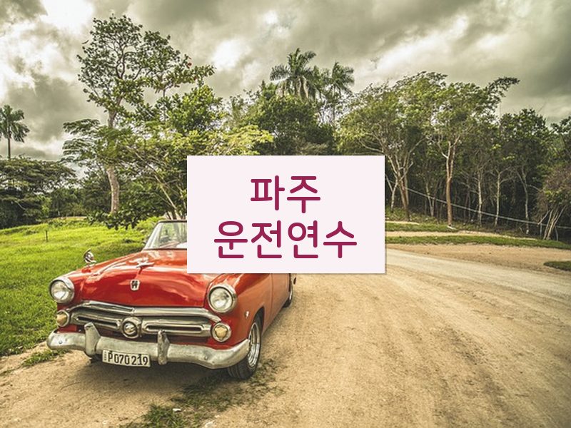 파주운전연수 후기