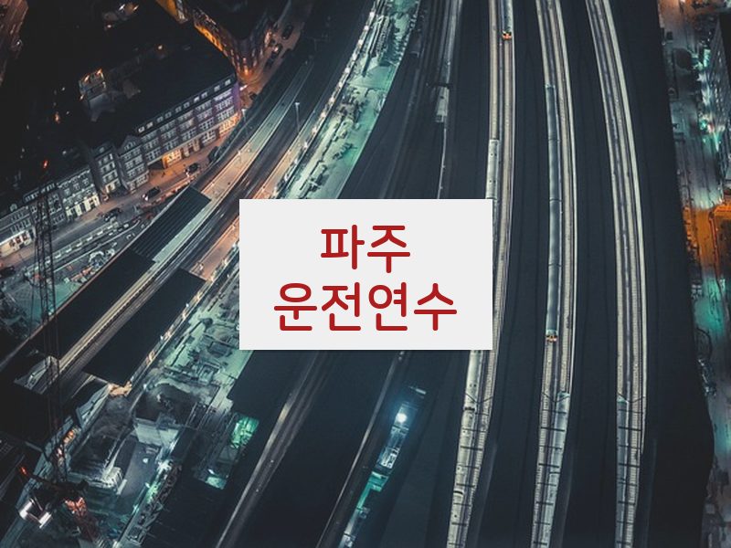파주운전연수 후기