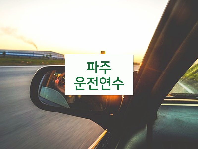 파주운전연수 후기