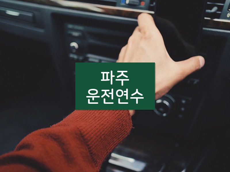 파주운전연수 후기