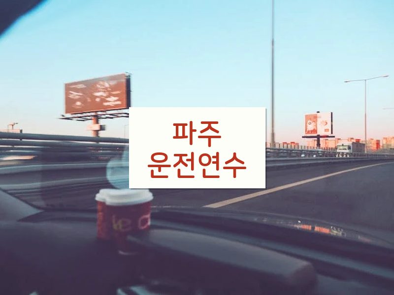 파주운전연수 후기