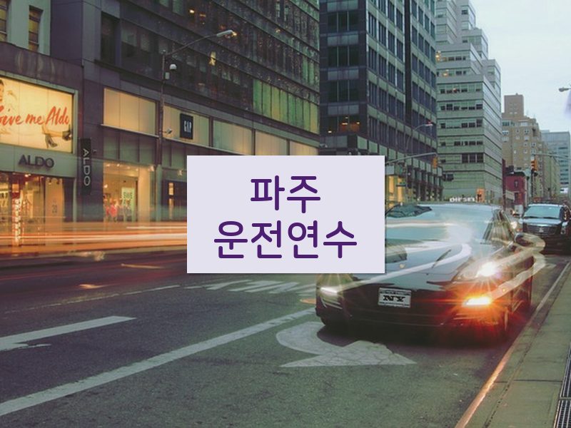 파주운전연수 후기