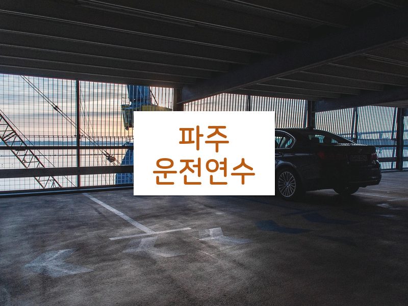 파주운전연수 후기