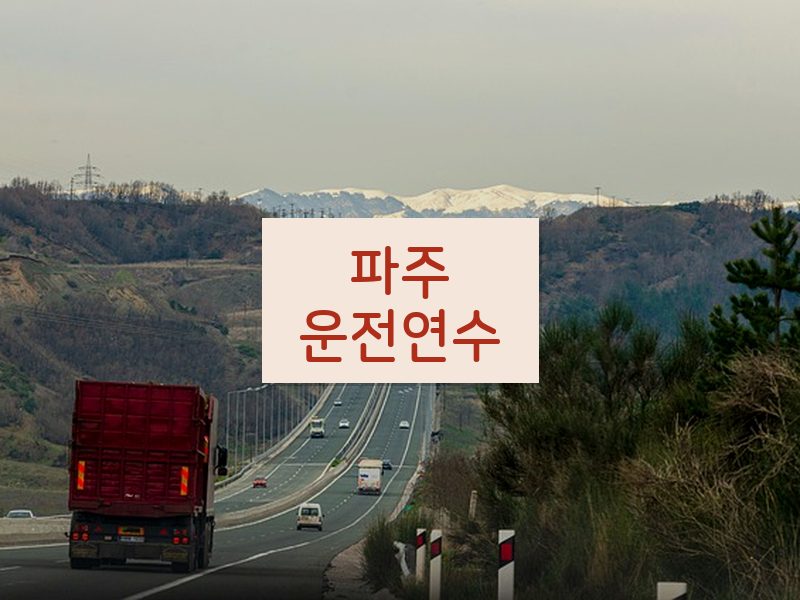 파주운전연수 후기