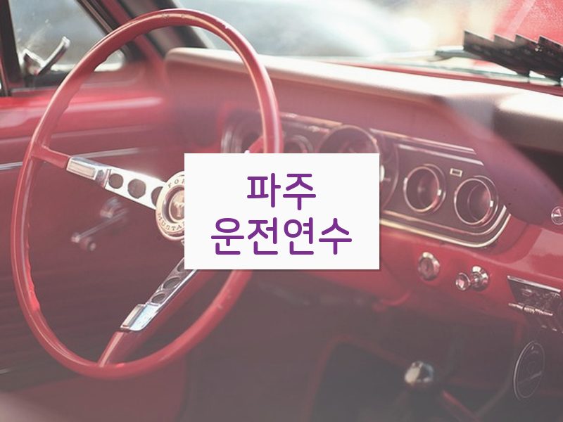 파주운전연수 후기