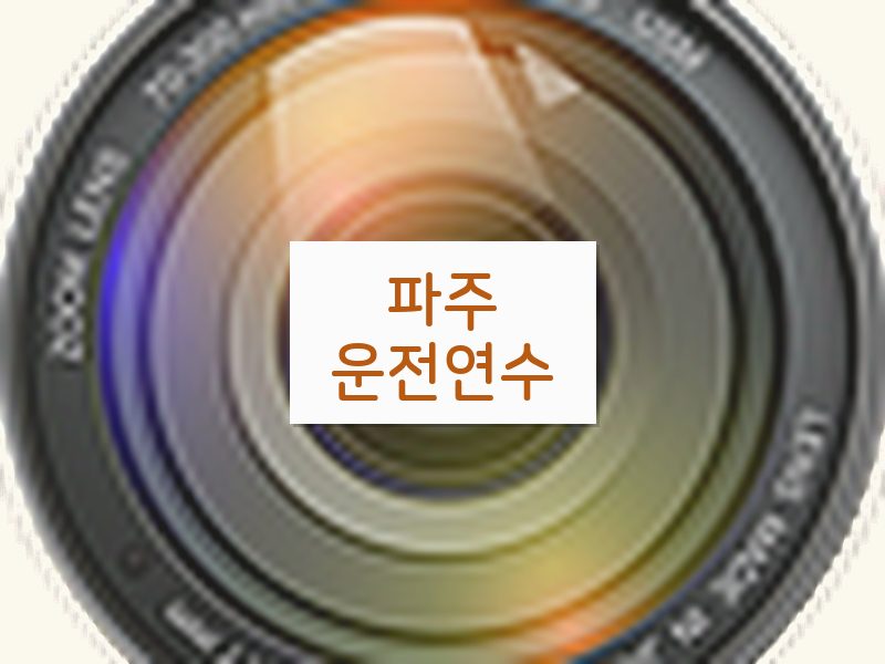 파주운전연수 후기