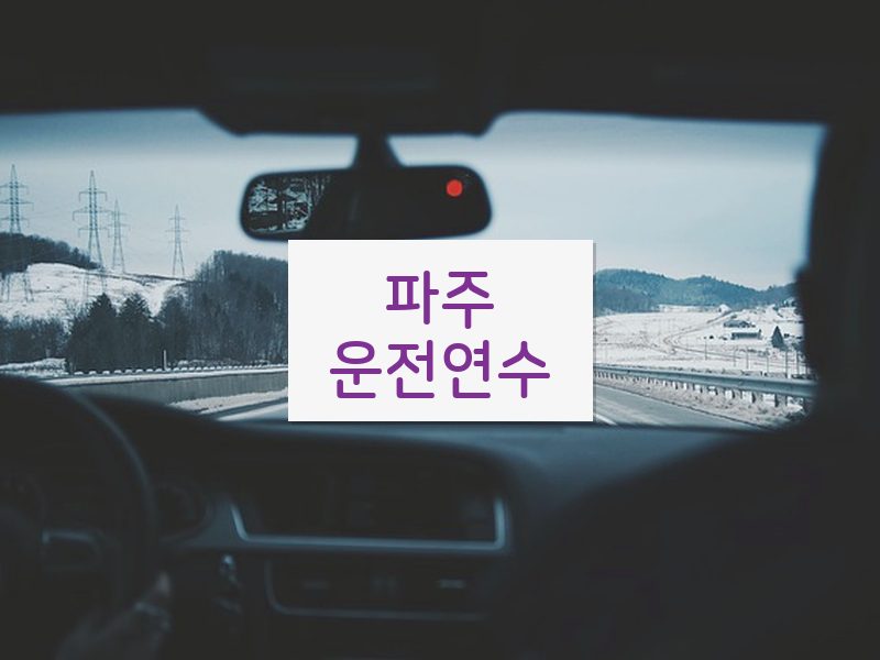 파주운전연수 후기
