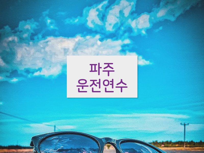 파주운전연수 후기