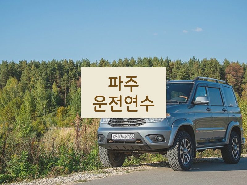 파주운전연수 후기