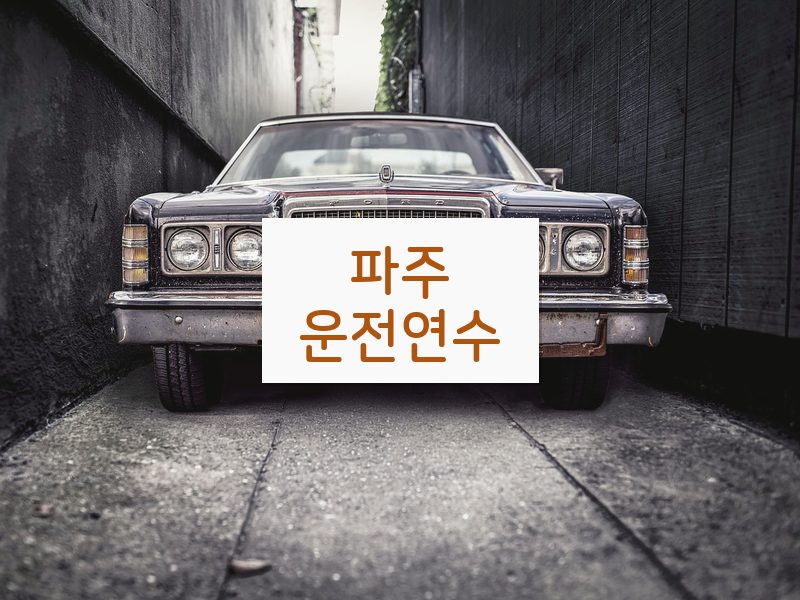 파주운전연수 후기