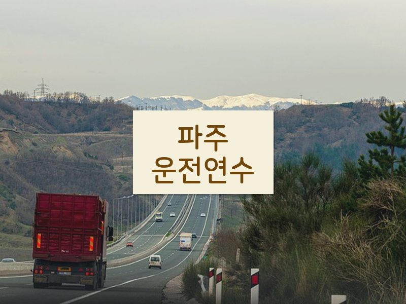 파주운전연수 후기