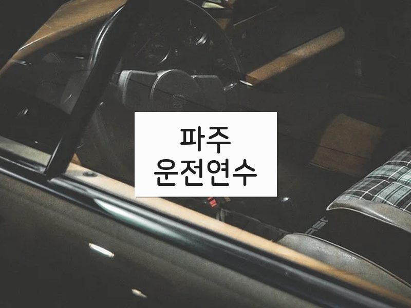 파주운전연수 후기