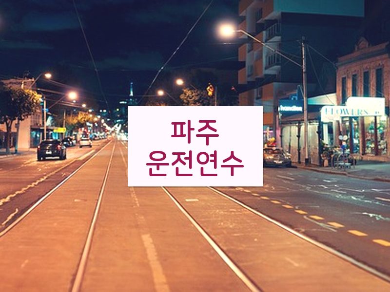 파주운전연수 후기
