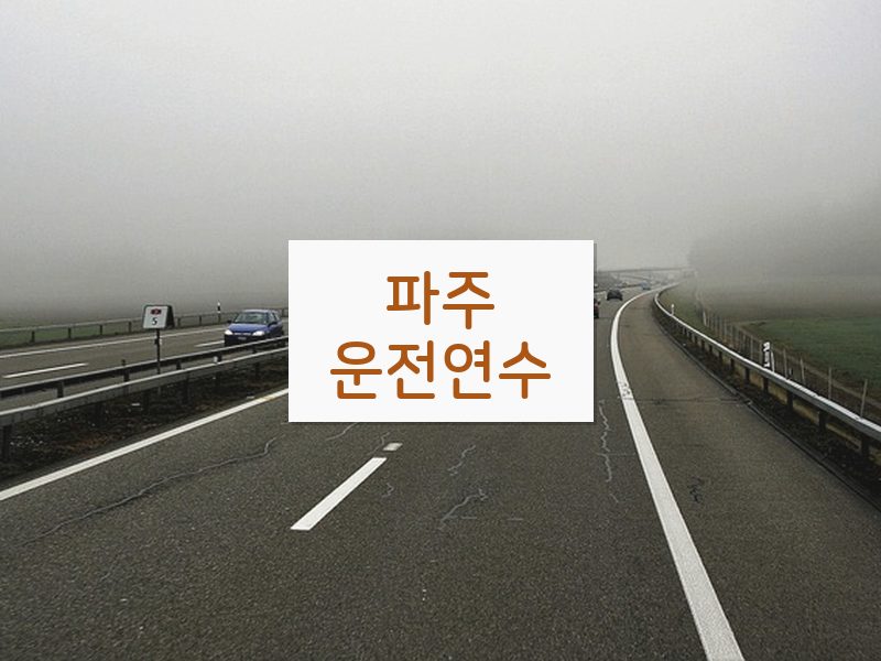 파주운전연수 후기