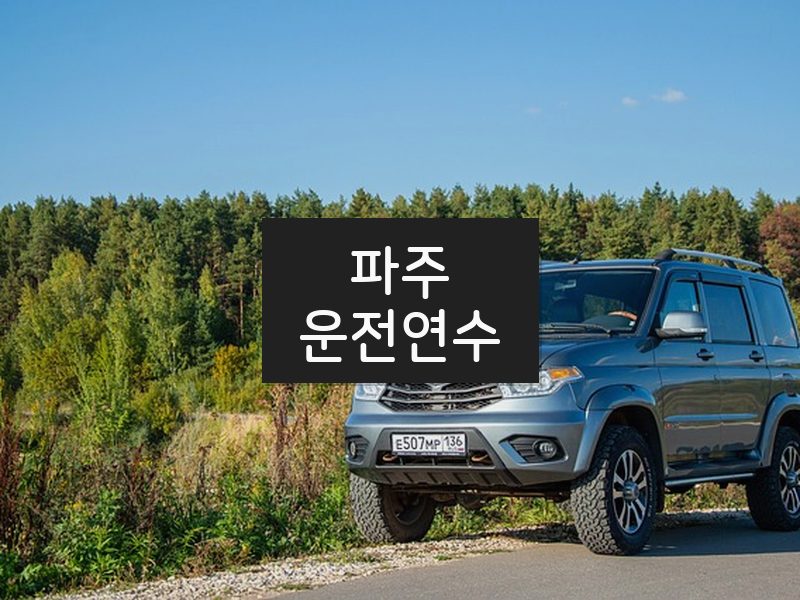 파주운전연수 후기