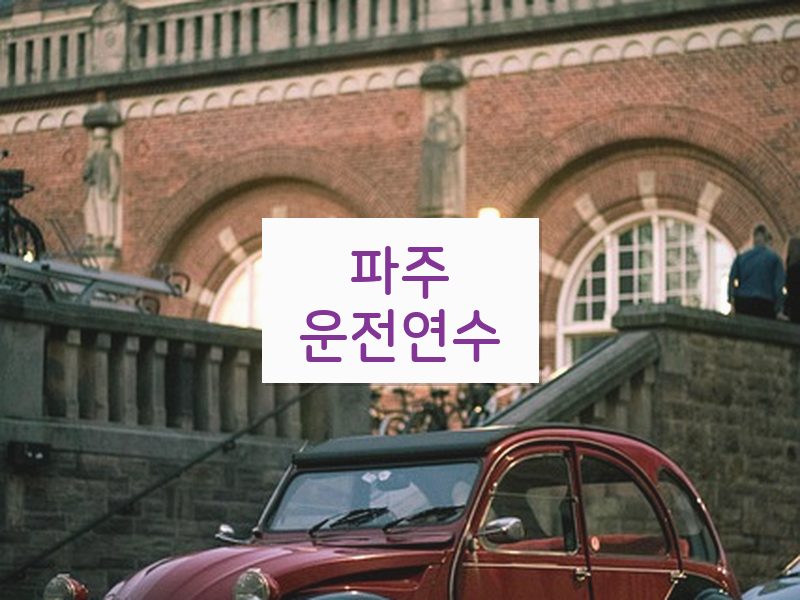 파주운전연수 후기