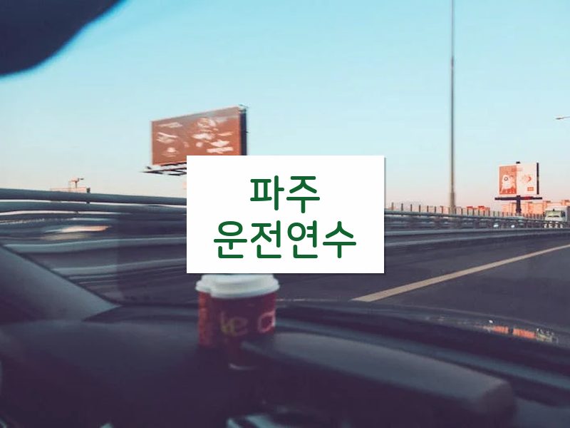 파주운전연수 후기