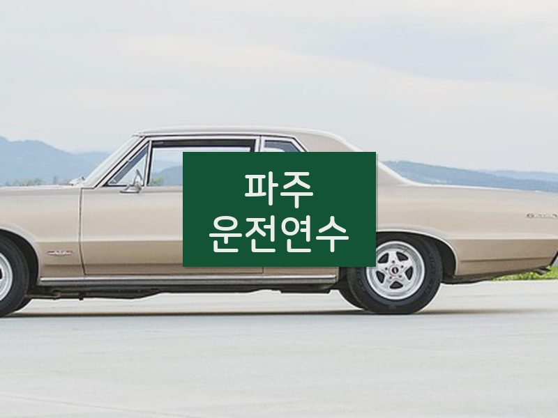파주운전연수 후기